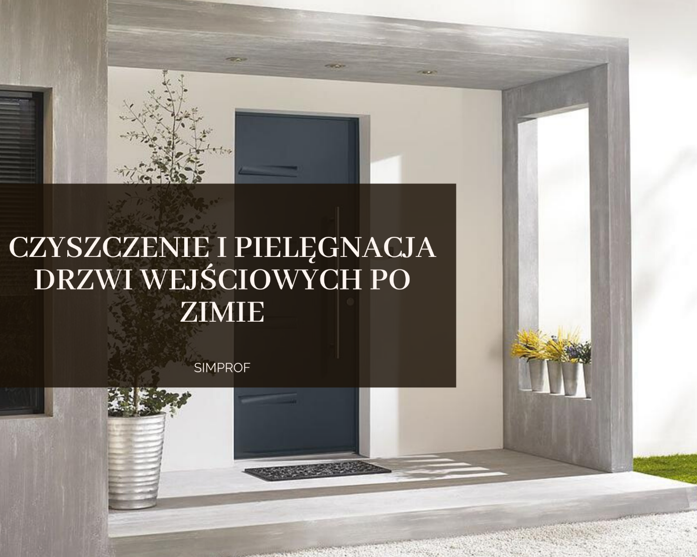 Czyszczenie i pielęgnacja drzwi wejściowych po zimie